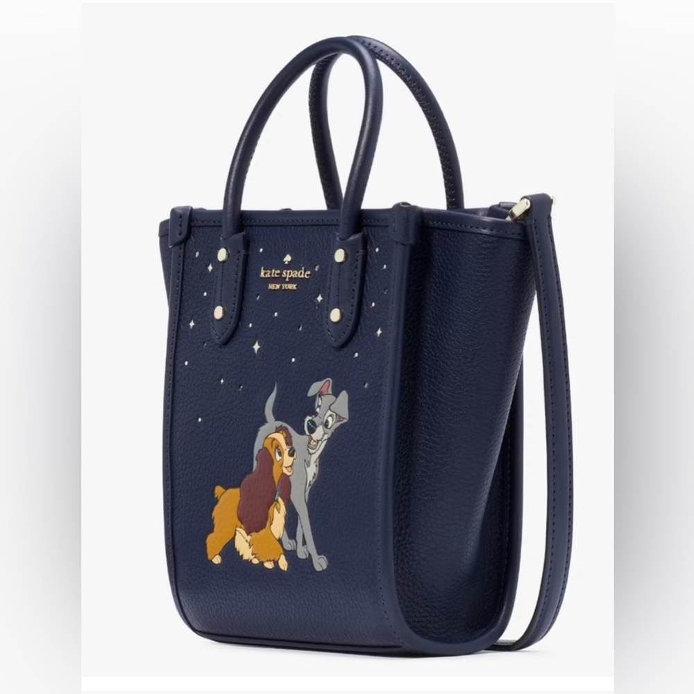 kate spade navy blue Disney Lady and the Tramp Crossbody Tote - Picture 4 of 6